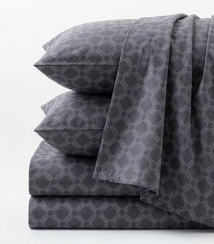 Percale Sheet Set - Limited Edition - Large Dot Slate