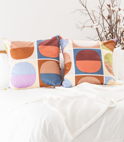 Bhumi Organic Cotton - European - Sateen Pillow Cases (pair) - Printed - Moonshades