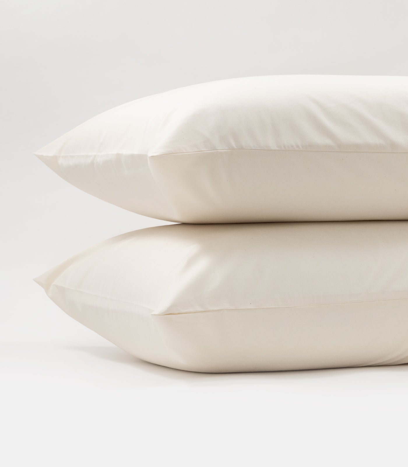 Percale Pillow Cases - Natural