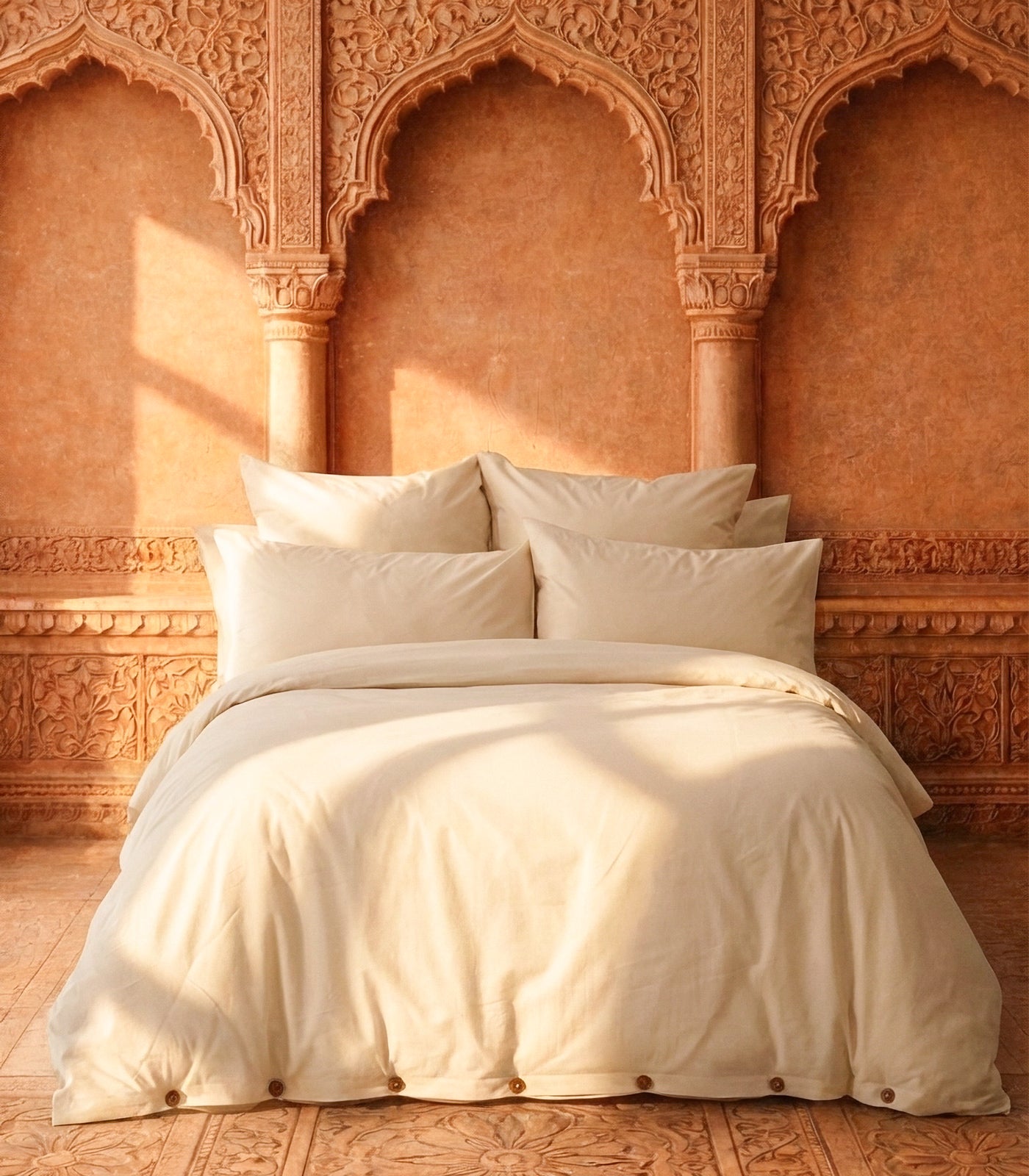 Percale Quilt Set - Natural