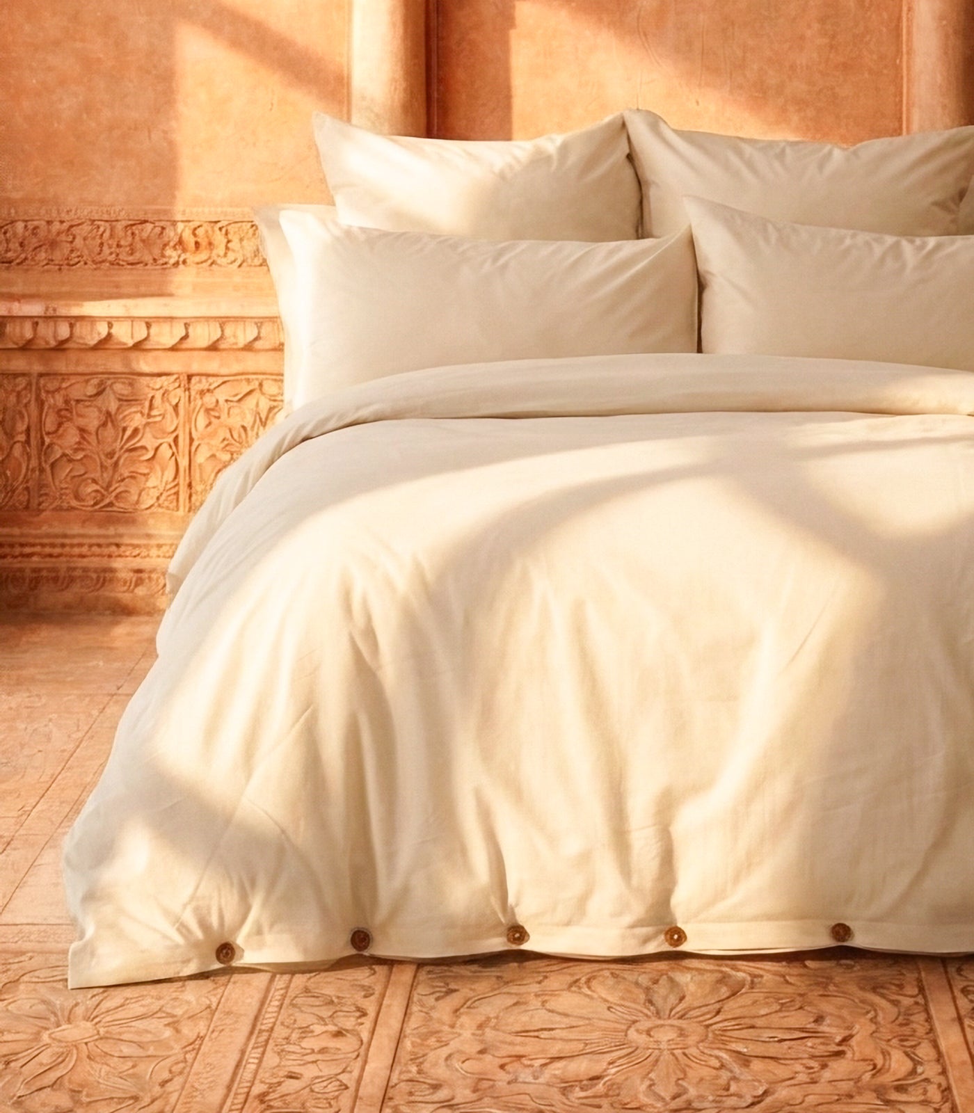 Percale Quilt Set - Natural