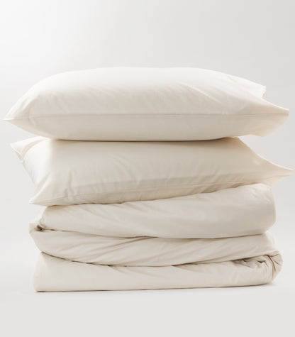 Percale Quilt Set - Natural