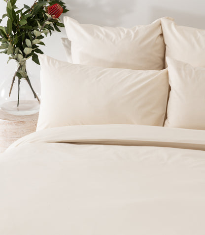 Percale Quilt Set - Natural