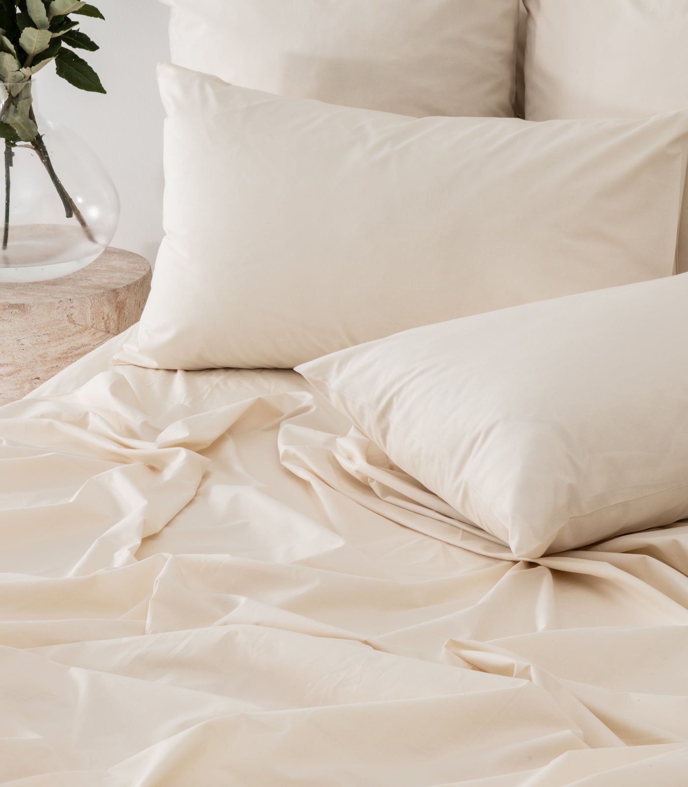 Bhumi Organic Cotton - Sateen Sheet Set - Natural