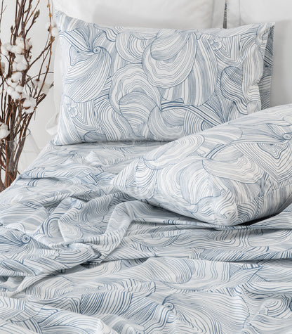 Percale Pillow Cases (Pair) - Limited Edition - Oyster Blue