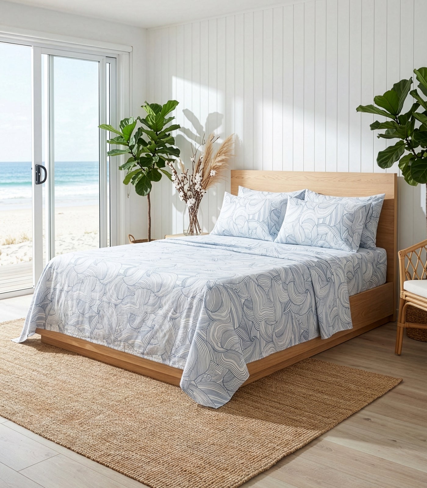 Percale Sheet Set - Limited Edition - Oyster Blue