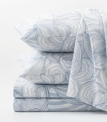 Percale Sheet Set - Limited Edition - Oyster Blue