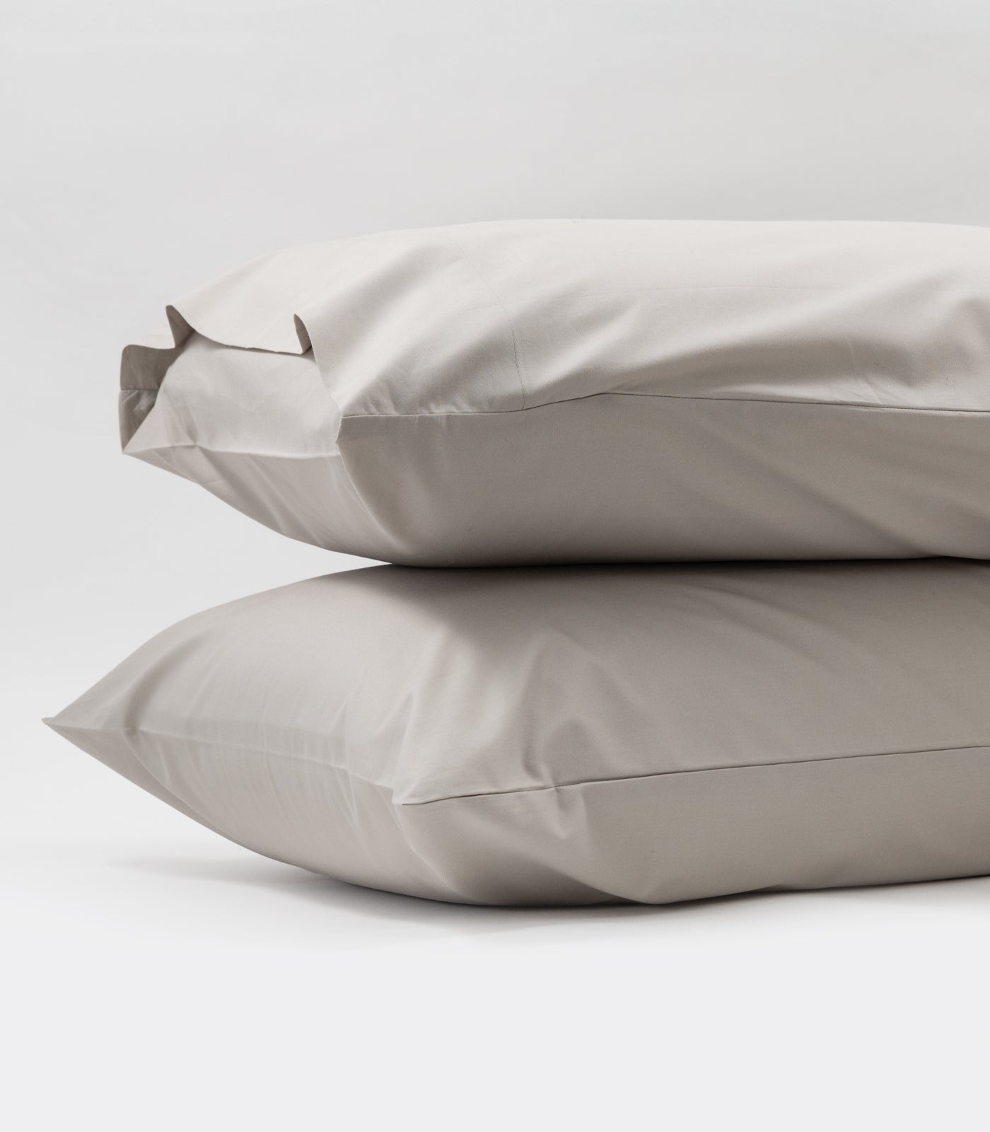 Percale Pillow Cases - Pewter