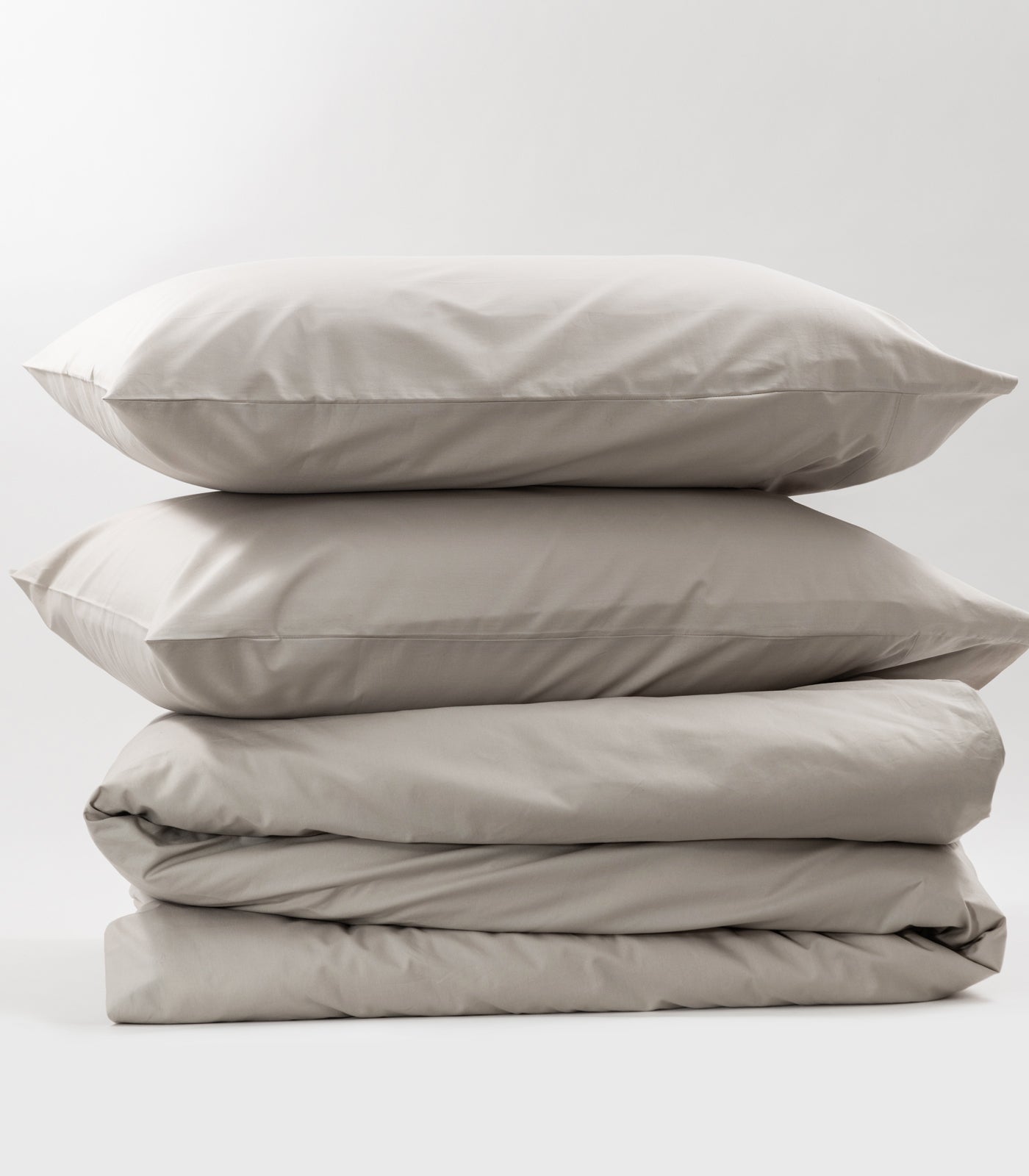 Percale Quilt Set - Pewter