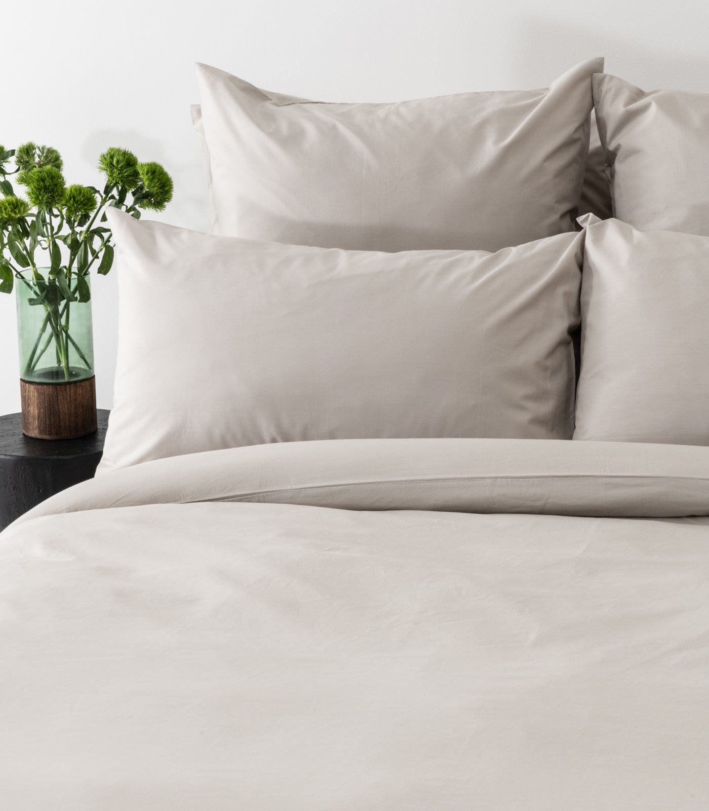 Percale Quilt Set - Pewter