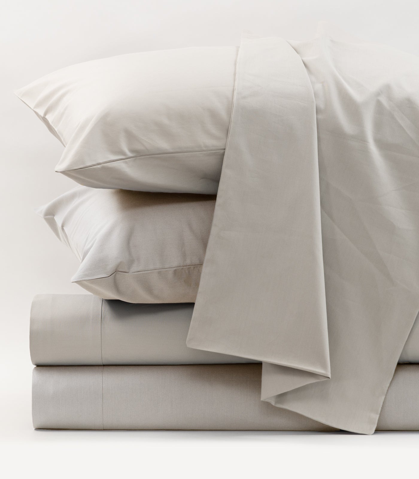 Bhumi Organic Cotton - Percale Sheet Set - Pewter