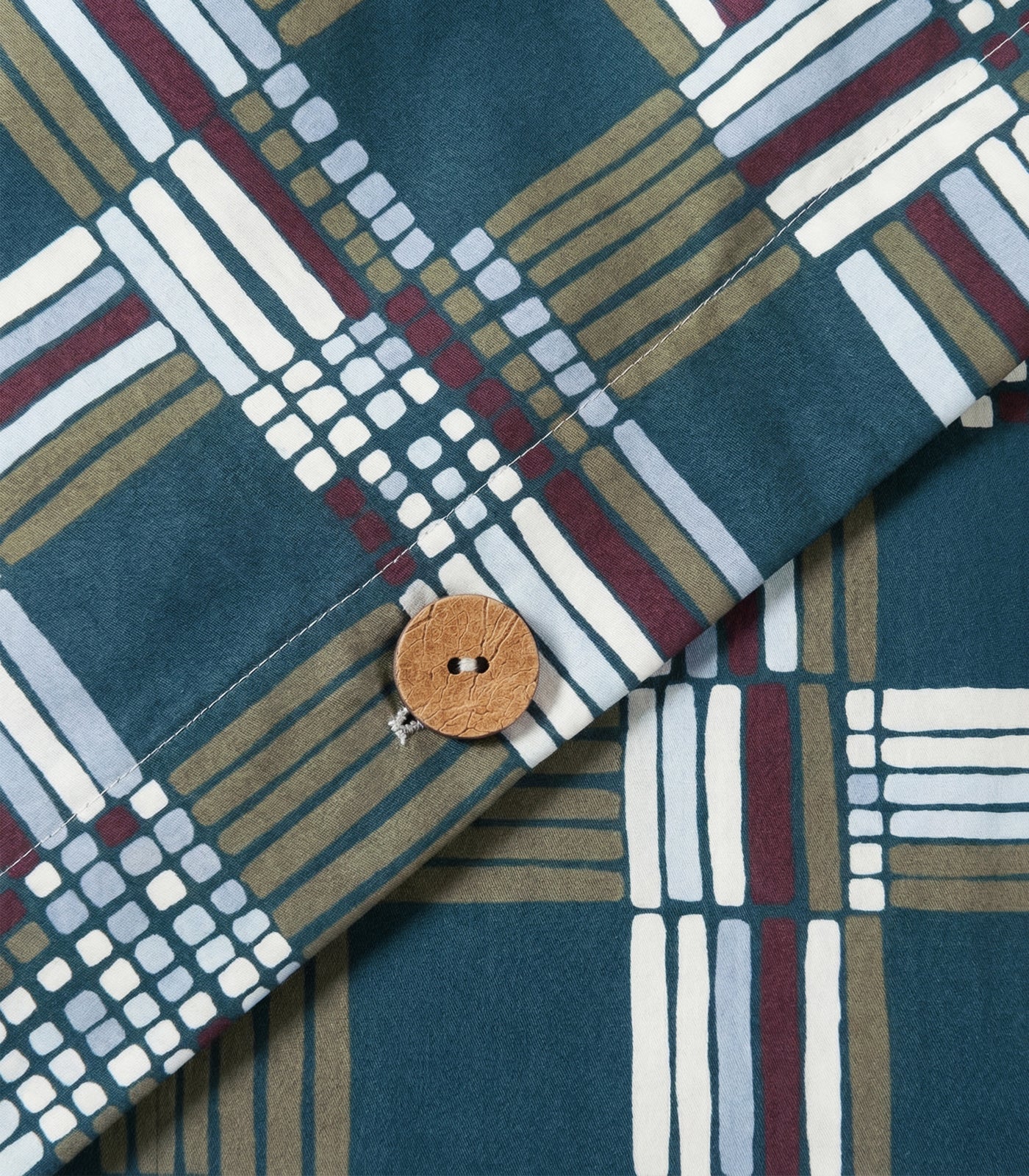 Percale Quilt Cover Set - Limited Edition - Plaid Teal