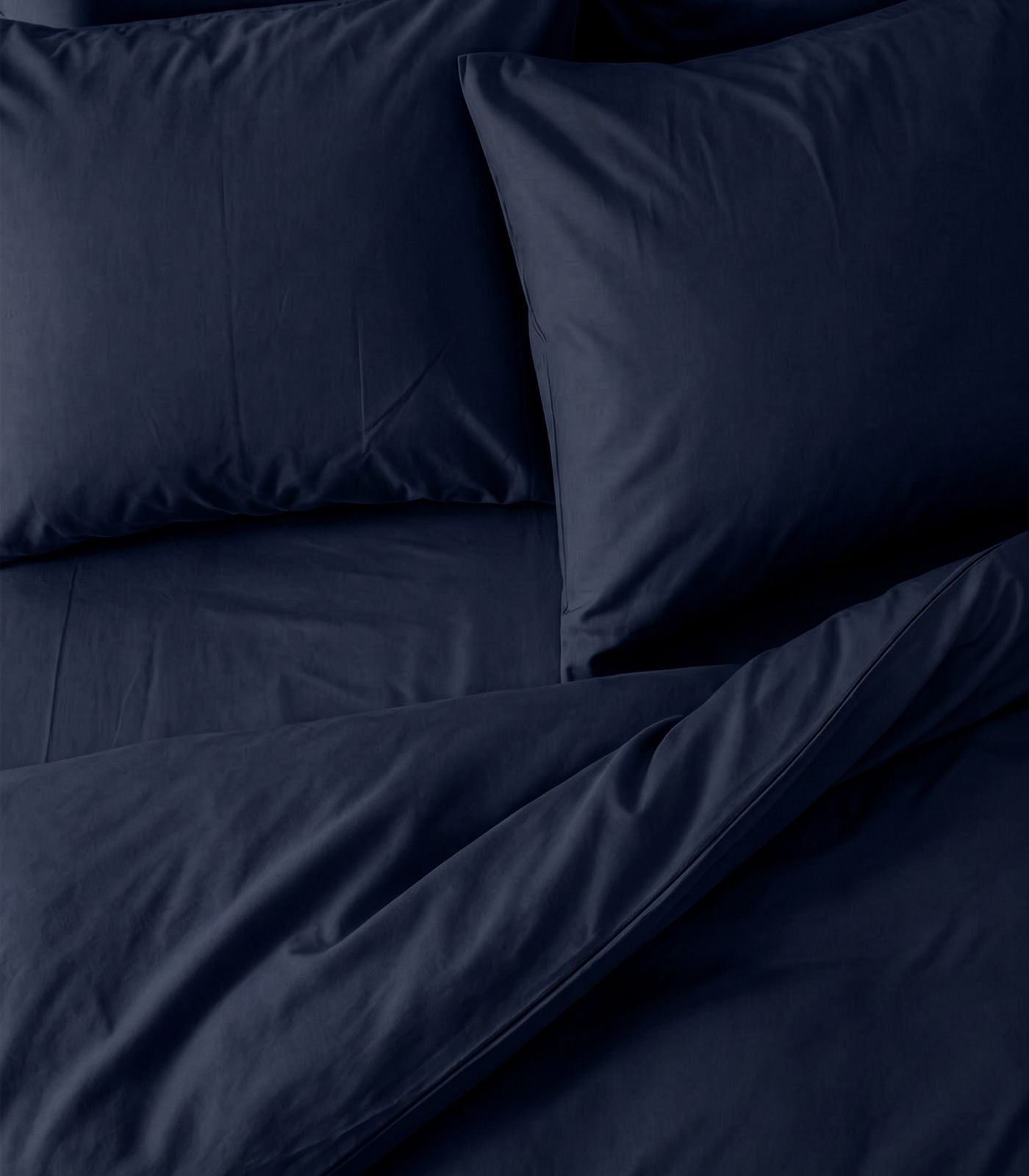 Percale Quilt Set - Navy