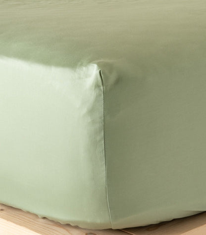 Percale Fitted Sheet - Sage