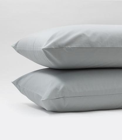 Percale Pillow Cases - Sky Blue