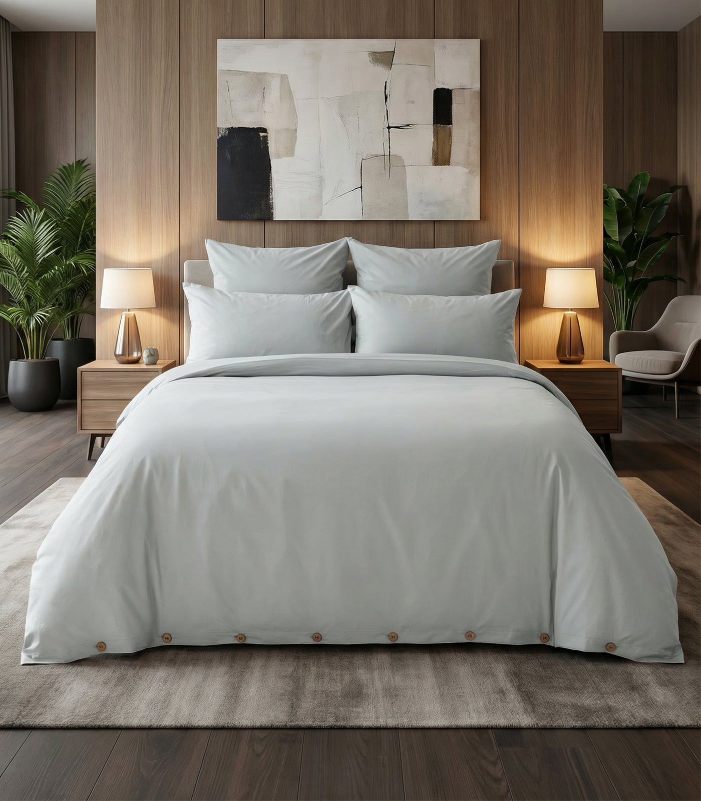 Percale Pillow Cases - Sky Blue