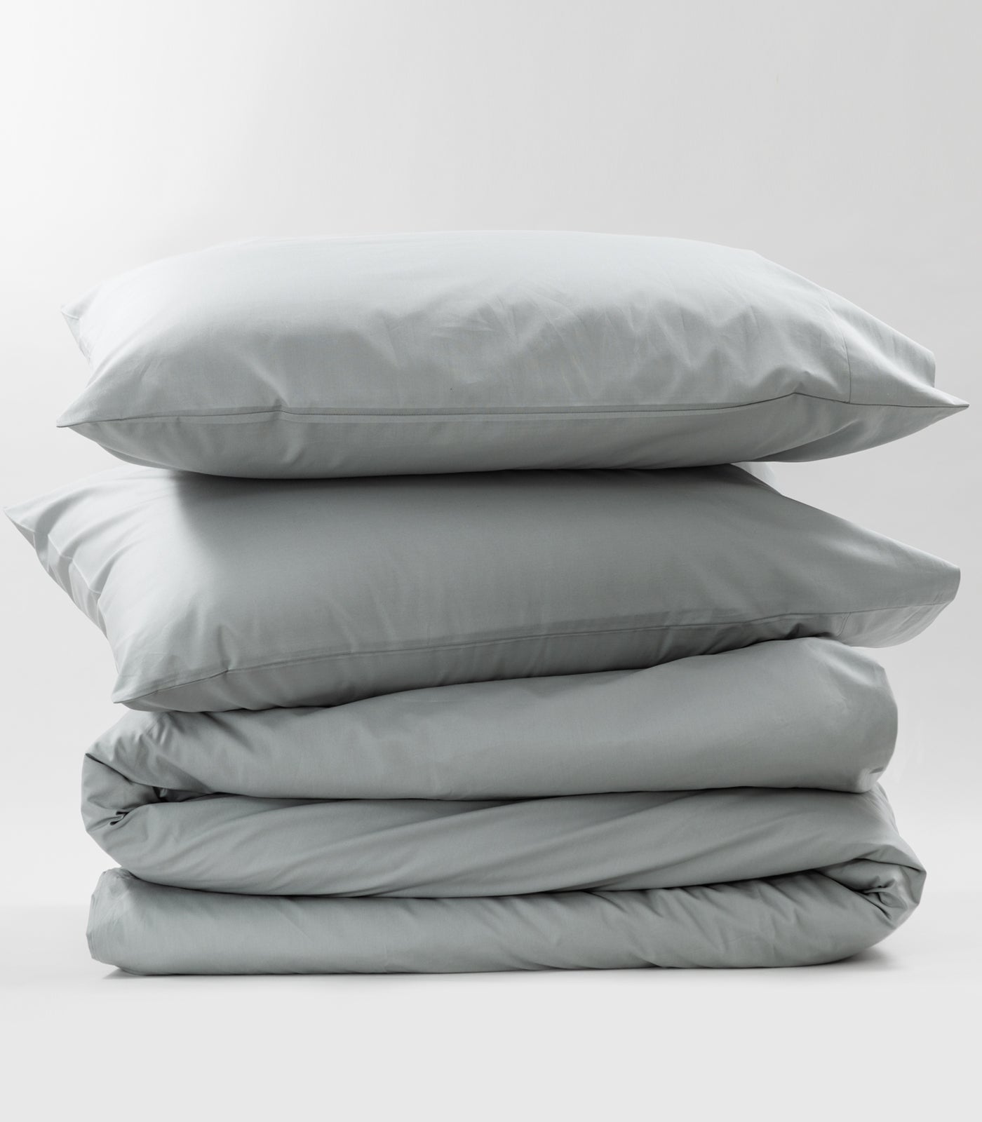 Percale Quilt Set - Sky Bkue