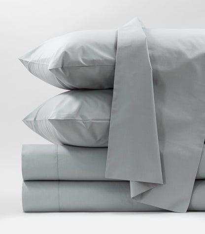 Percale Sheet Set - Sky Blue