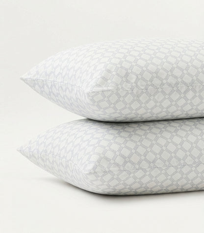Percale Pillow Cases (Pair) - Limited Edition - Small Dot Blue