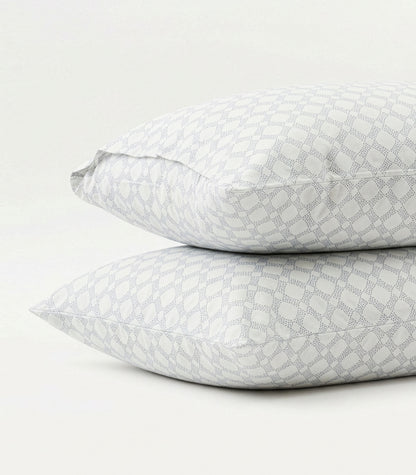 Percale Pillow Cases (Pair) - Limited Edition - Small Dot Blue