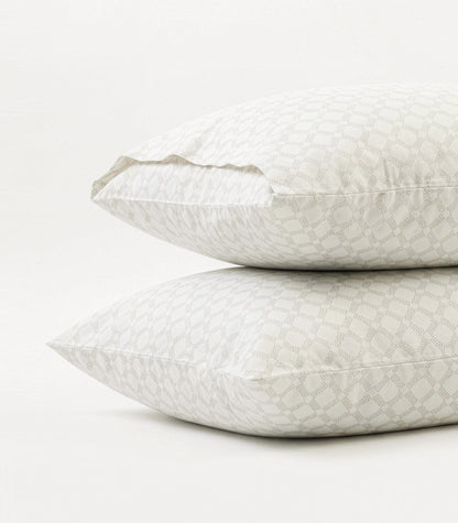 Percale Pillow Cases (Pair) - Limited Edition - Small Dot Grey