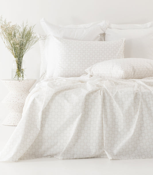 Percale Sheet Set - Limited Edition - Small Dot Grey