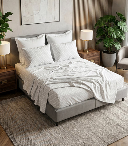 Percale Sheet Set - Limited Edition - Small Dot Grey