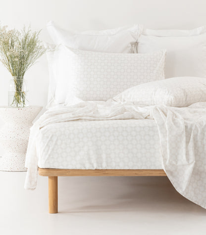 Percale Sheet Set - Limited Edition - Small Dot Grey