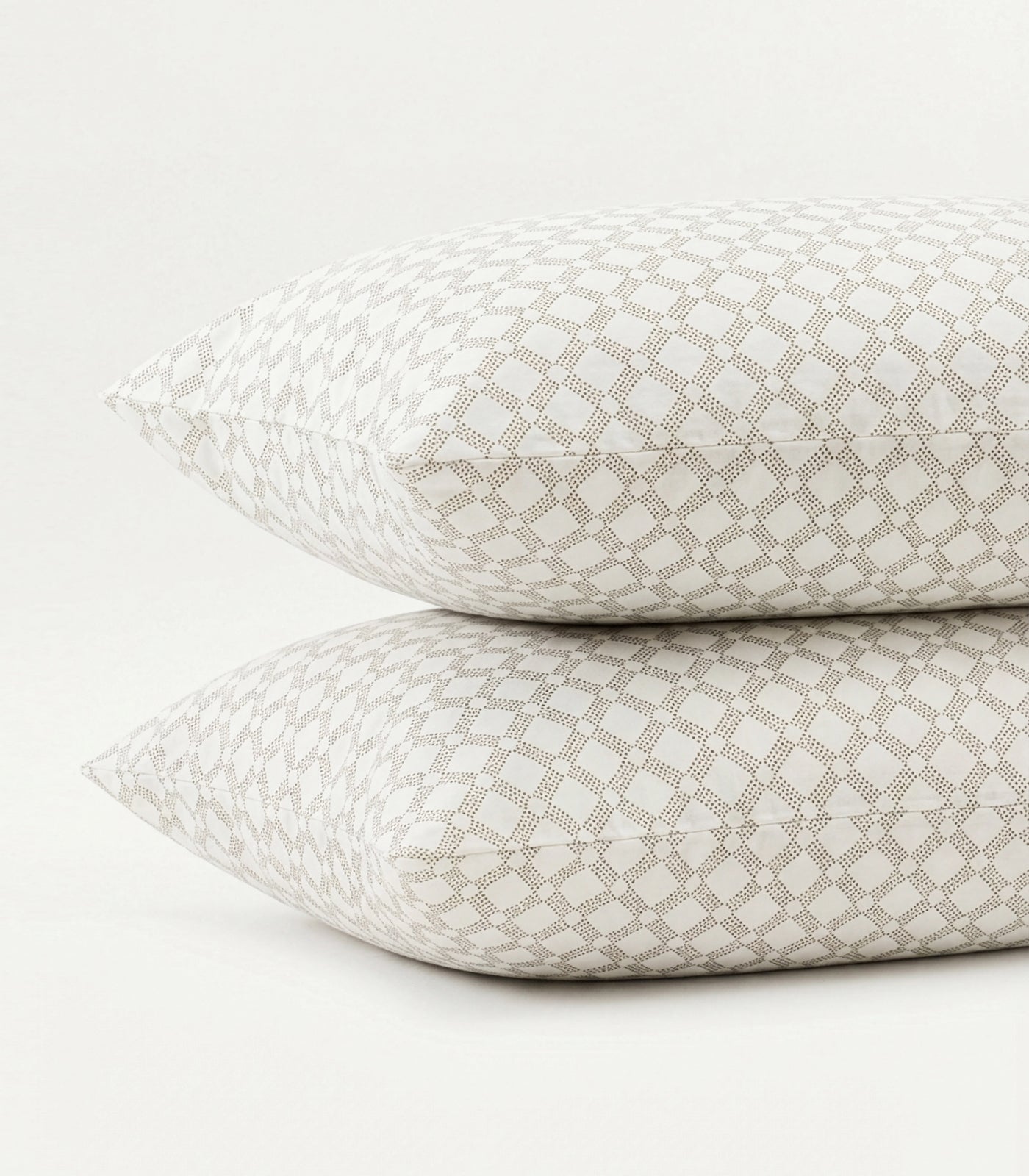 Percale Pillow Cases (Pair) - Limited Edition - Small Dot Pine