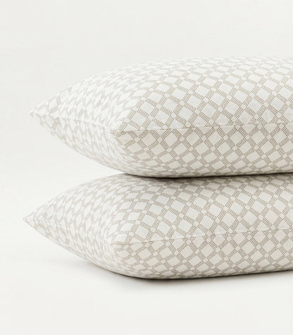 Percale Pillow Cases (Pair) - Limited Edition - Small Dot Pine