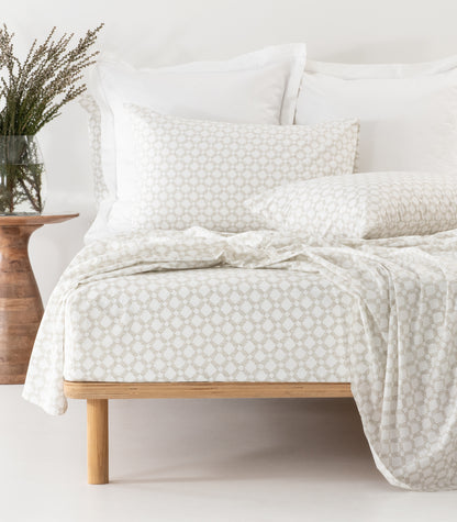 Percale Sheet Set - Limited Edition - Small Dot Pine