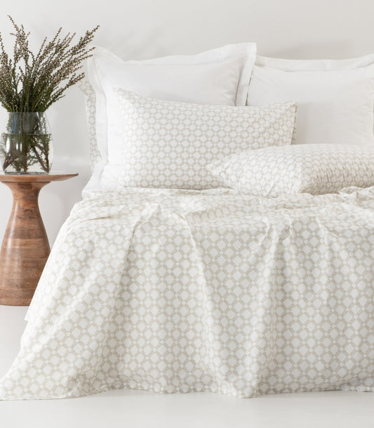 Percale Sheet Set - Limited Edition - Small Dot Pine