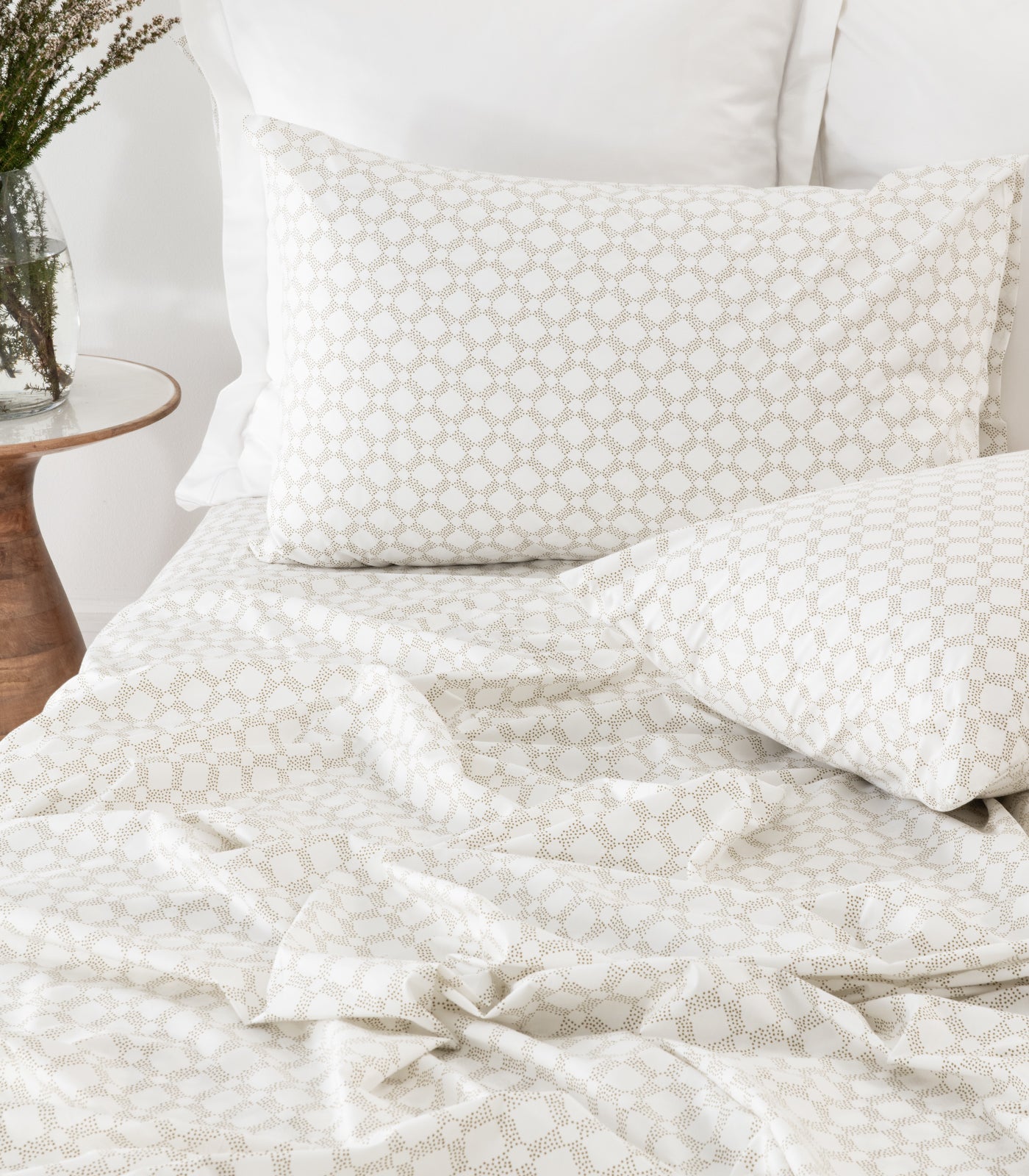 Percale Sheet Set - Limited Edition - Small Dot Pine