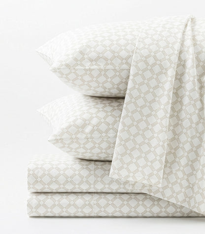 Percale Sheet Set - Limited Edition - Small Dot Pine