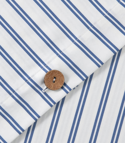 Percale Quilt Cover Set - Limited Edition - Tandem Stripe Cobalt Blue