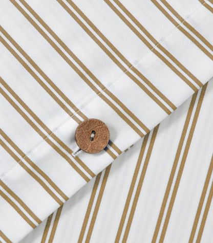 Percale Quilt Cover Set - Limited Edition - Tandem Stripe Pine
