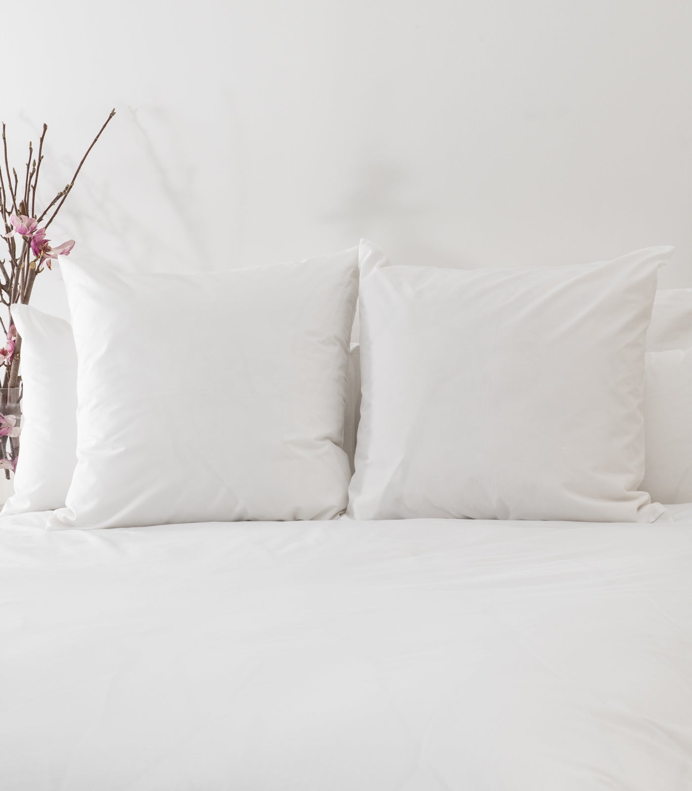European Percale Pillow Cases - White