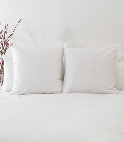 European Percale Pillow Cases - White