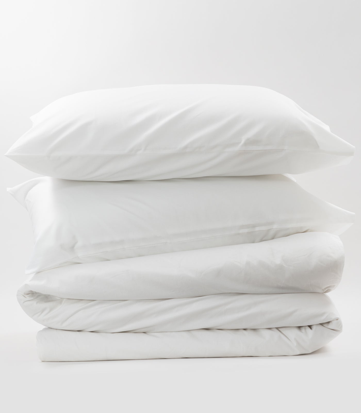 Percale Quilt Set - White
