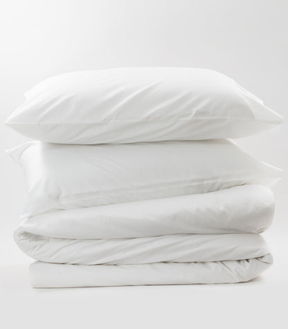 Percale Quilt Set - White