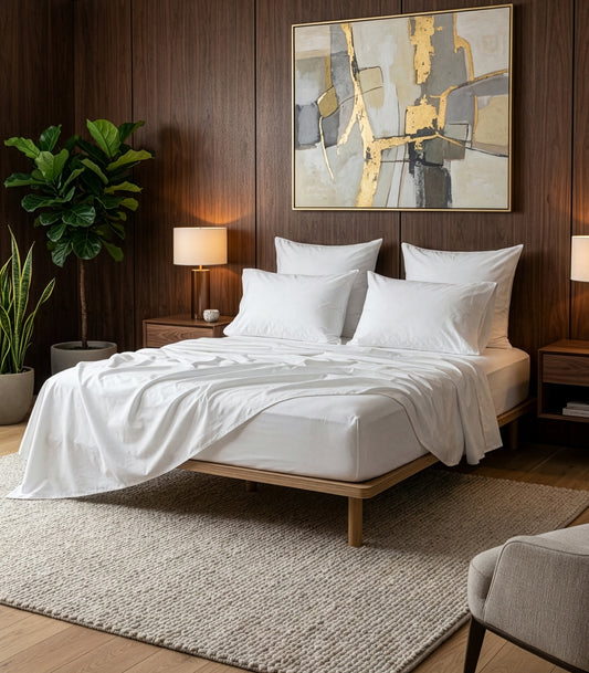 Percale Sheet Set - White