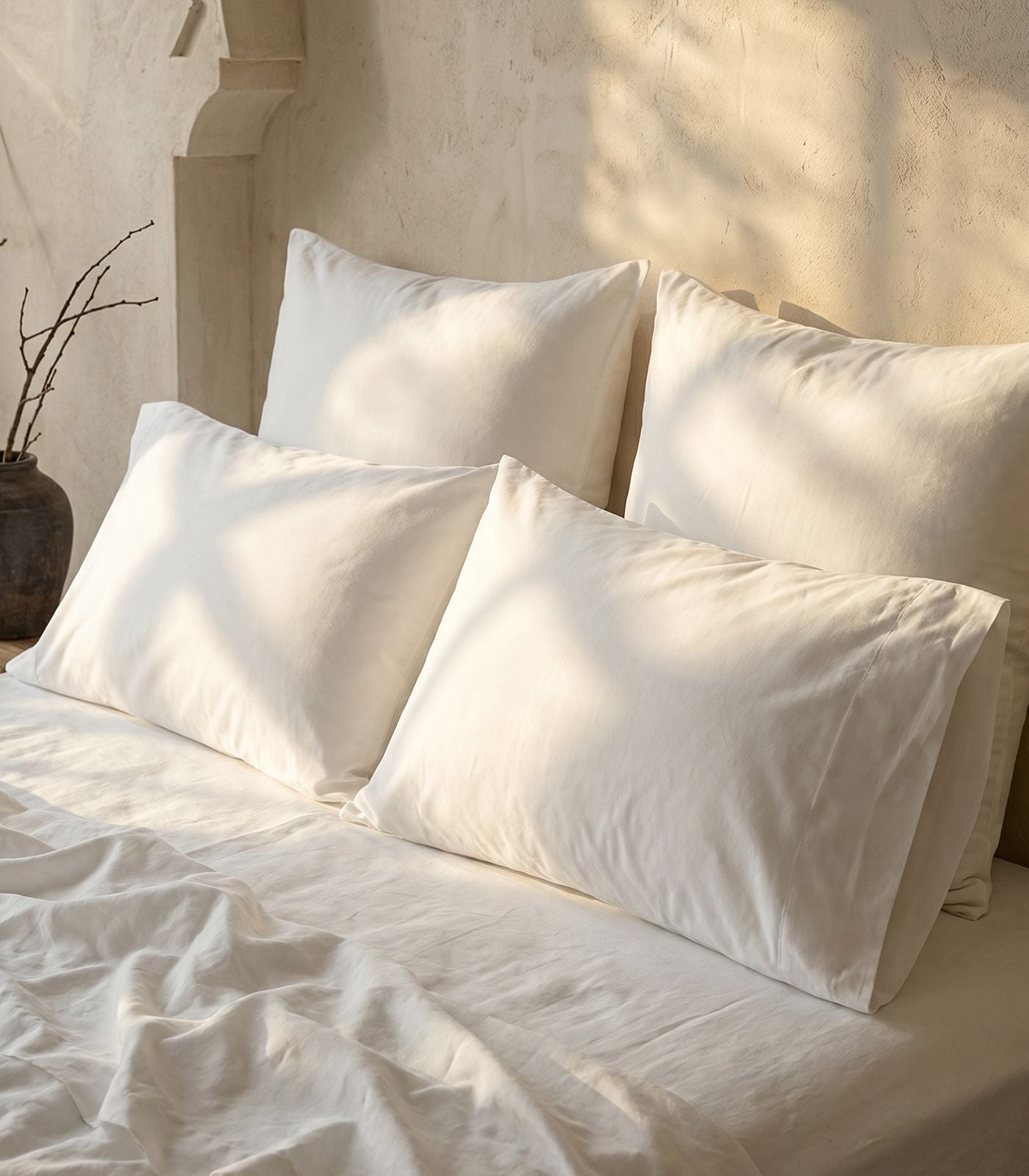 Percale Pillow Cases - White