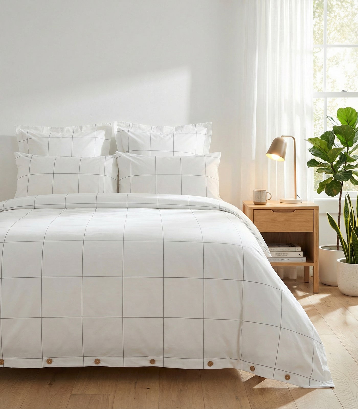 Percale Quilt Cover Set - Limited Edition - Window Pane