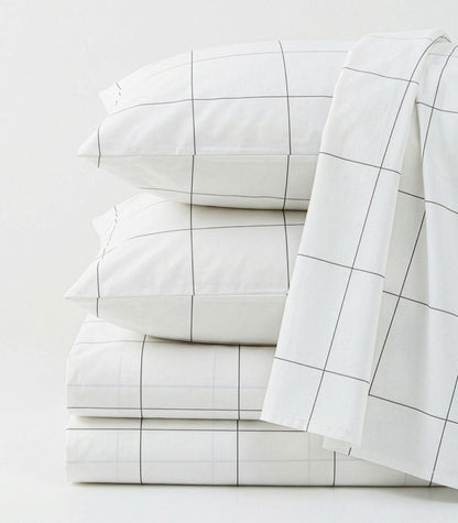 Percale Sheet Set - Limited Edition - Windowpane