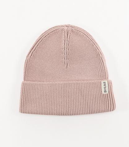 Bhumi Organic Cotton - Knit Beanie - Rose Quartz