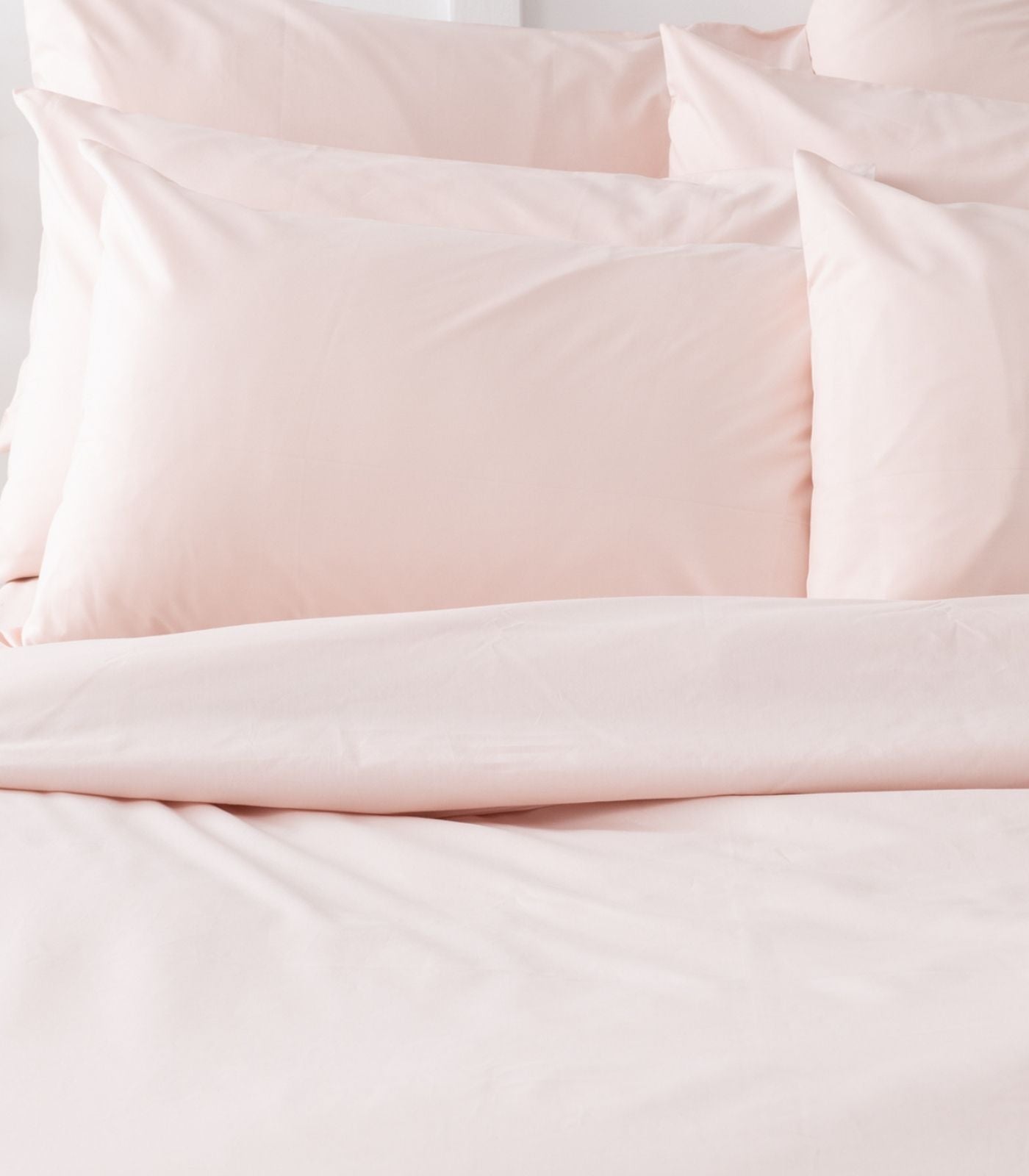 Bhumi Organic Cotton - Sateen Plain Quilt Cover - Light Pink