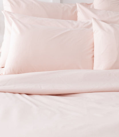 Bhumi Organic Cotton - Sateen Plain Quilt Cover - Light Pink