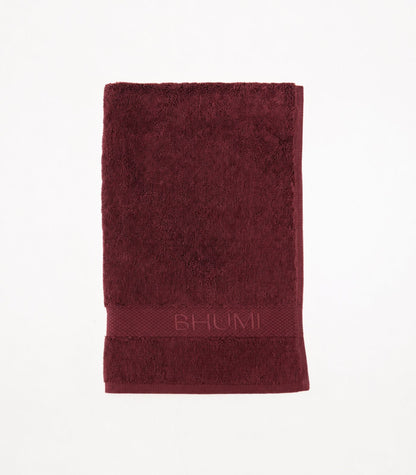 Bhumi Organic Cotton - Hand Towel - Plum