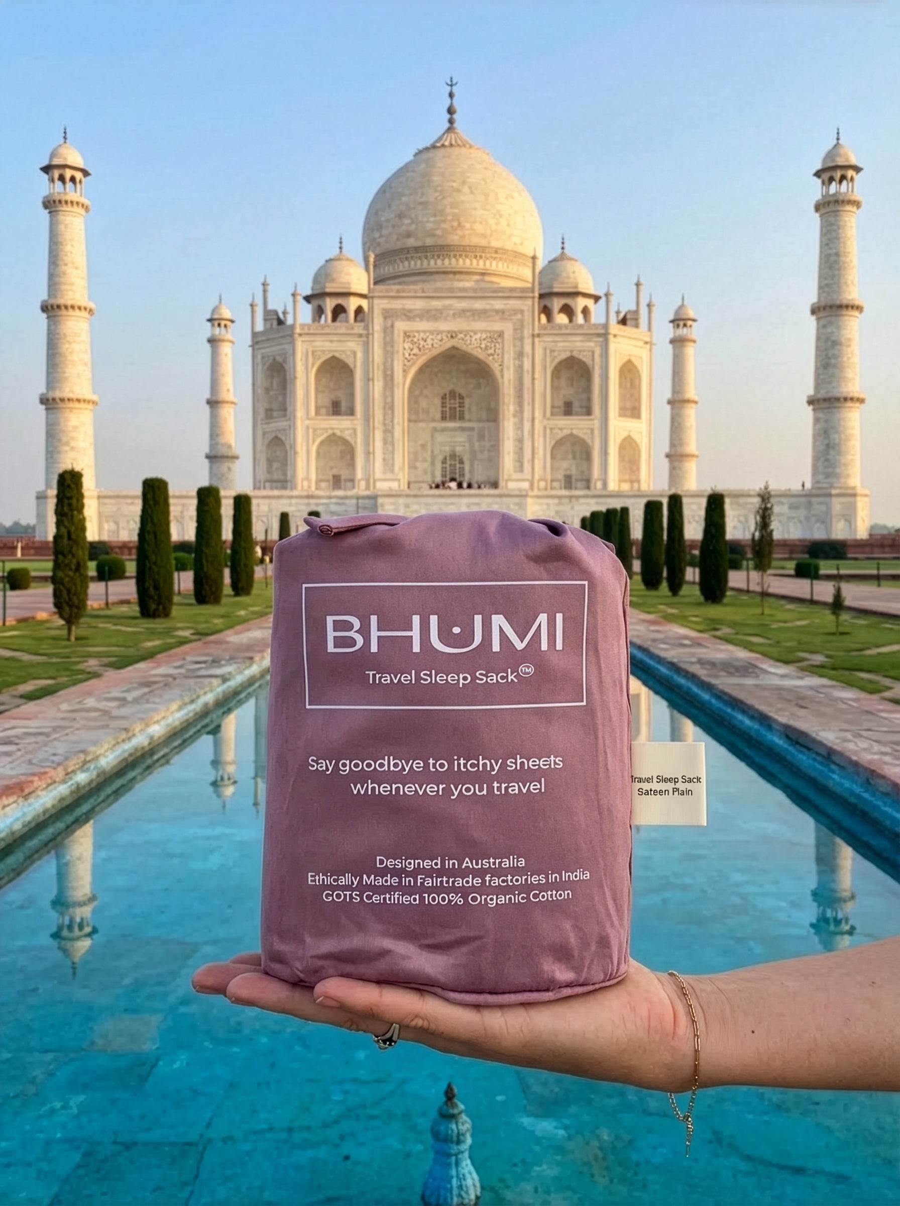 Bhumi Organic Cotton - Travel Sleep Sack - Plum