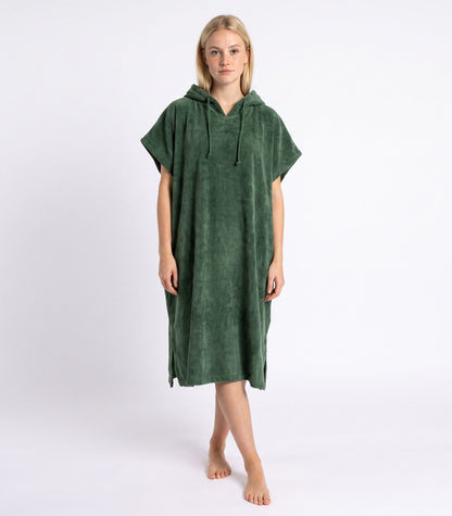 Bhumi Organic Cotton - Poncho - Forest Green